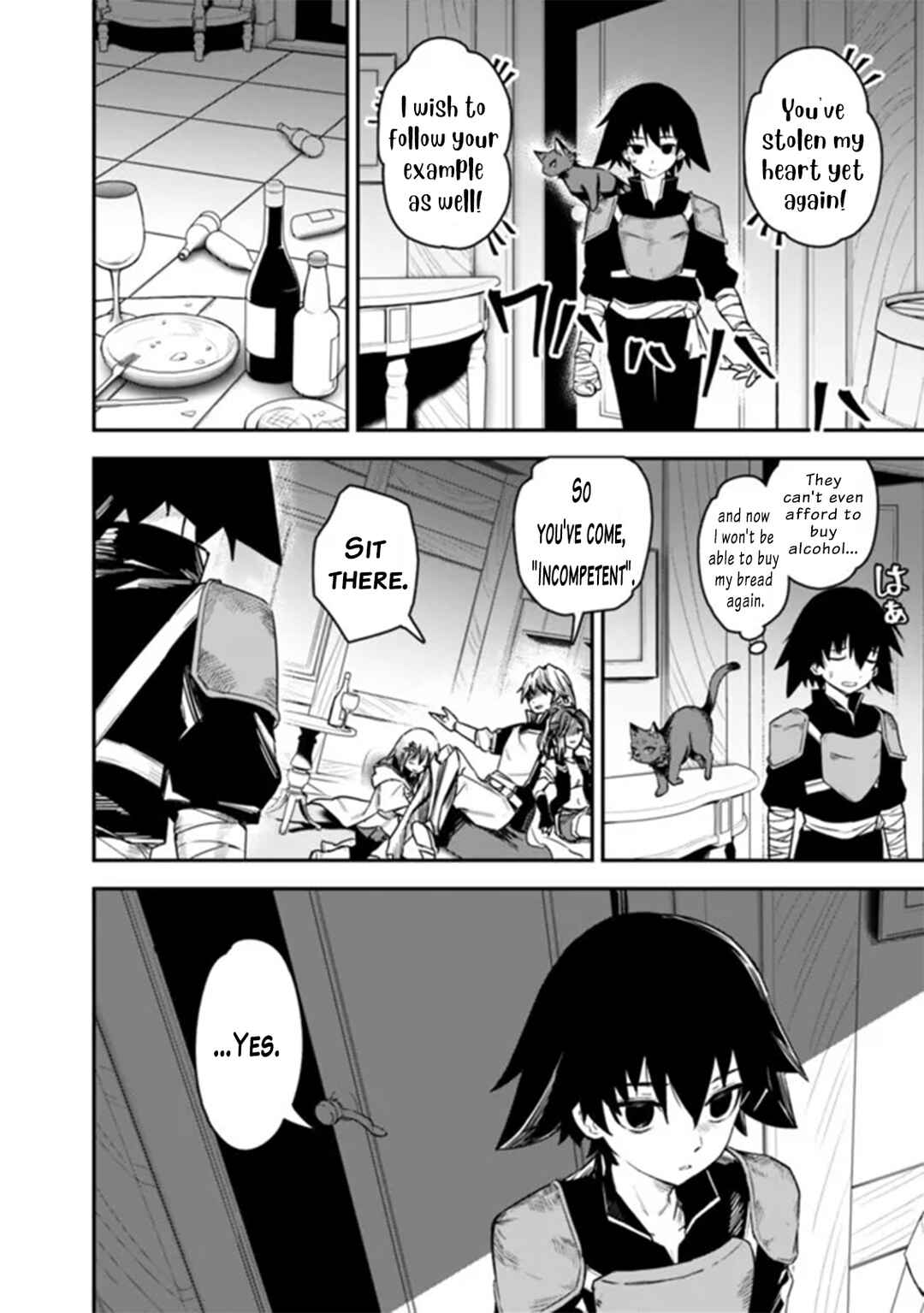 Kuroneko no Kenshi ~Black na Party wo Yametara S-kyuu Boukensha ni Scout Saremashita. Imasara "Modotte kite" to Iwaretemo "Mousoi" desu~ Chapter 1 - Page 12