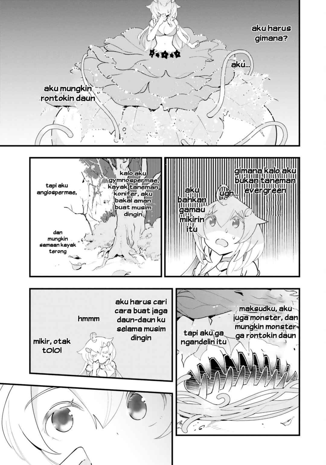 Shokubutsu Monster Musume Nikki: Seijo datta Watashi ga Uragirareta Hate ni Alraune ni Tensei Shite Shimatta node, kore kara wa Kougousei o Shinagara Shizuka ni Shokubutsu Life o Sugoshimasu Chapter 9 - Page 14