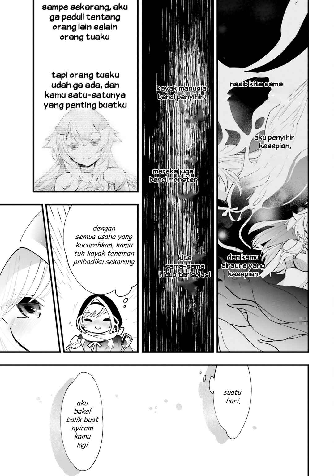 Shokubutsu Monster Musume Nikki: Seijo datta Watashi ga Uragirareta Hate ni Alraune ni Tensei Shite Shimatta node, kore kara wa Kougousei o Shinagara Shizuka ni Shokubutsu Life o Sugoshimasu Chapter 9 - Page 24