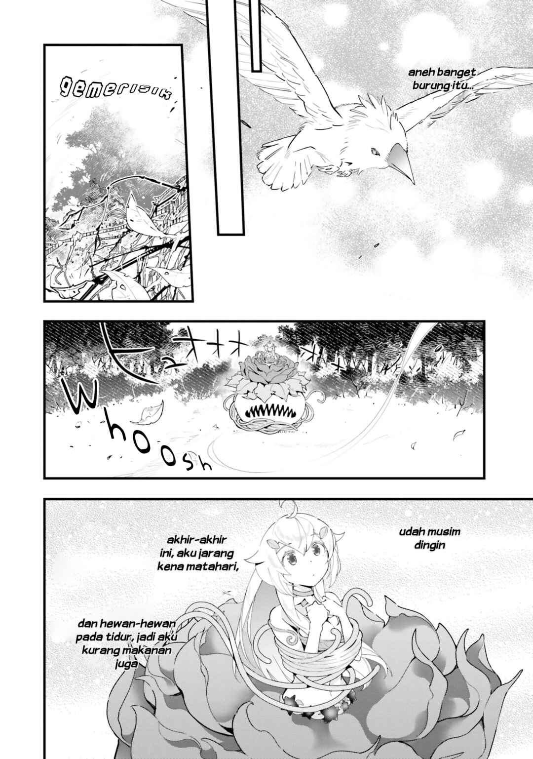 Shokubutsu Monster Musume Nikki: Seijo datta Watashi ga Uragirareta Hate ni Alraune ni Tensei Shite Shimatta node, kore kara wa Kougousei o Shinagara Shizuka ni Shokubutsu Life o Sugoshimasu Chapter 9 - Page 7