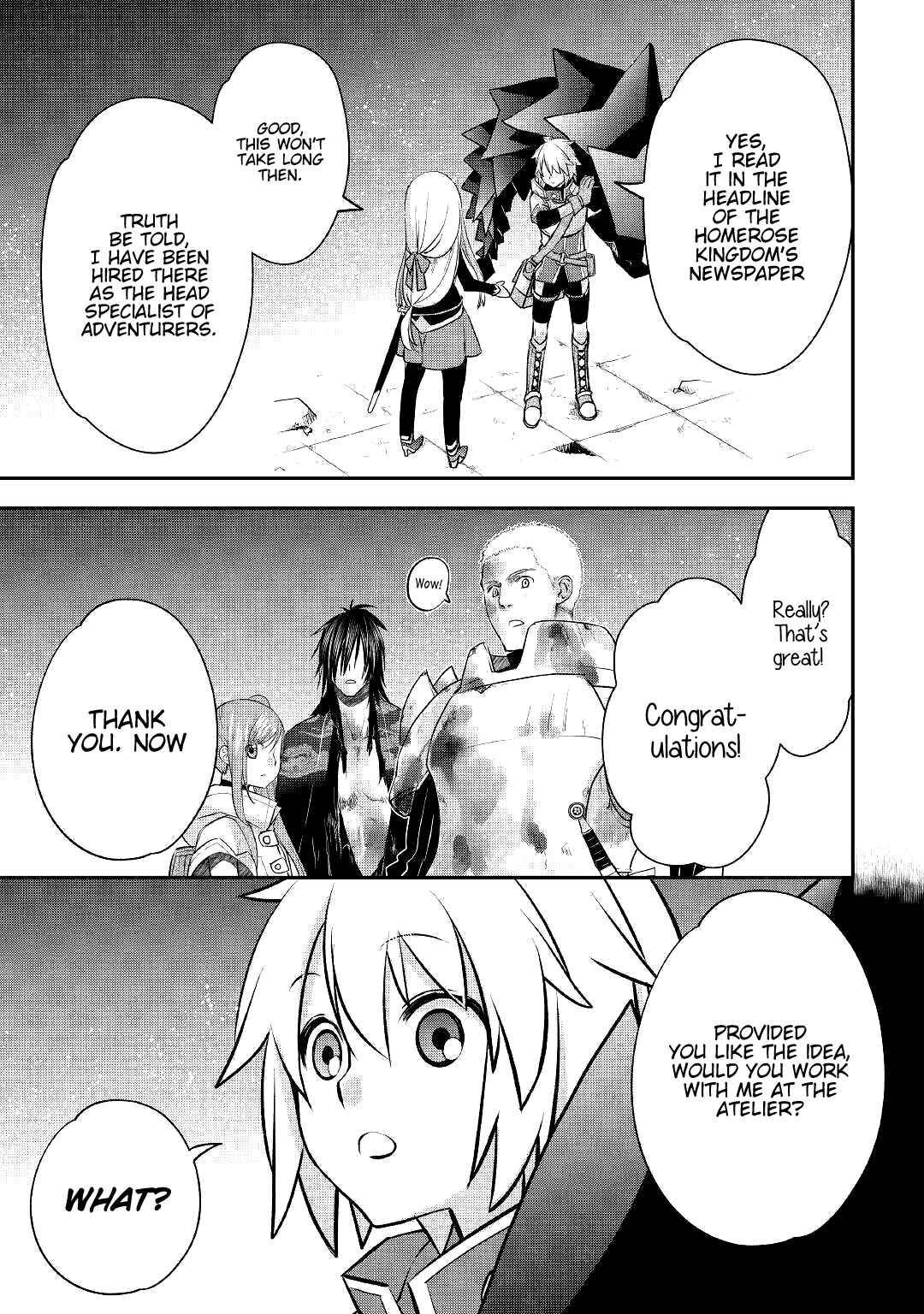 Kanchigai no Atelier Meister - Eiyuu Party no Moto Zatsuyougakari ga, Jitsu wa Sentou Igai ga SSS Rank Datta to Iu Yoku Aru Hanashi Chapter 12 - Page 14