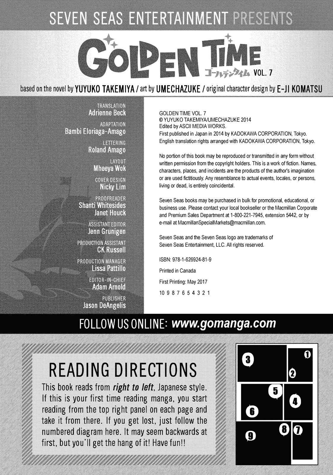 Golden Time Chapter 38.5 - Page 16