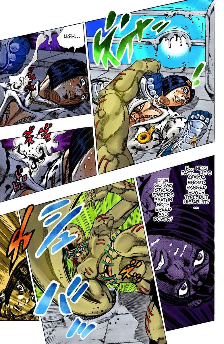 JoJo no Kimyou na Bouken: Part 5 - Ougon no Kaze Color-ban Chapter 120 - Page 8