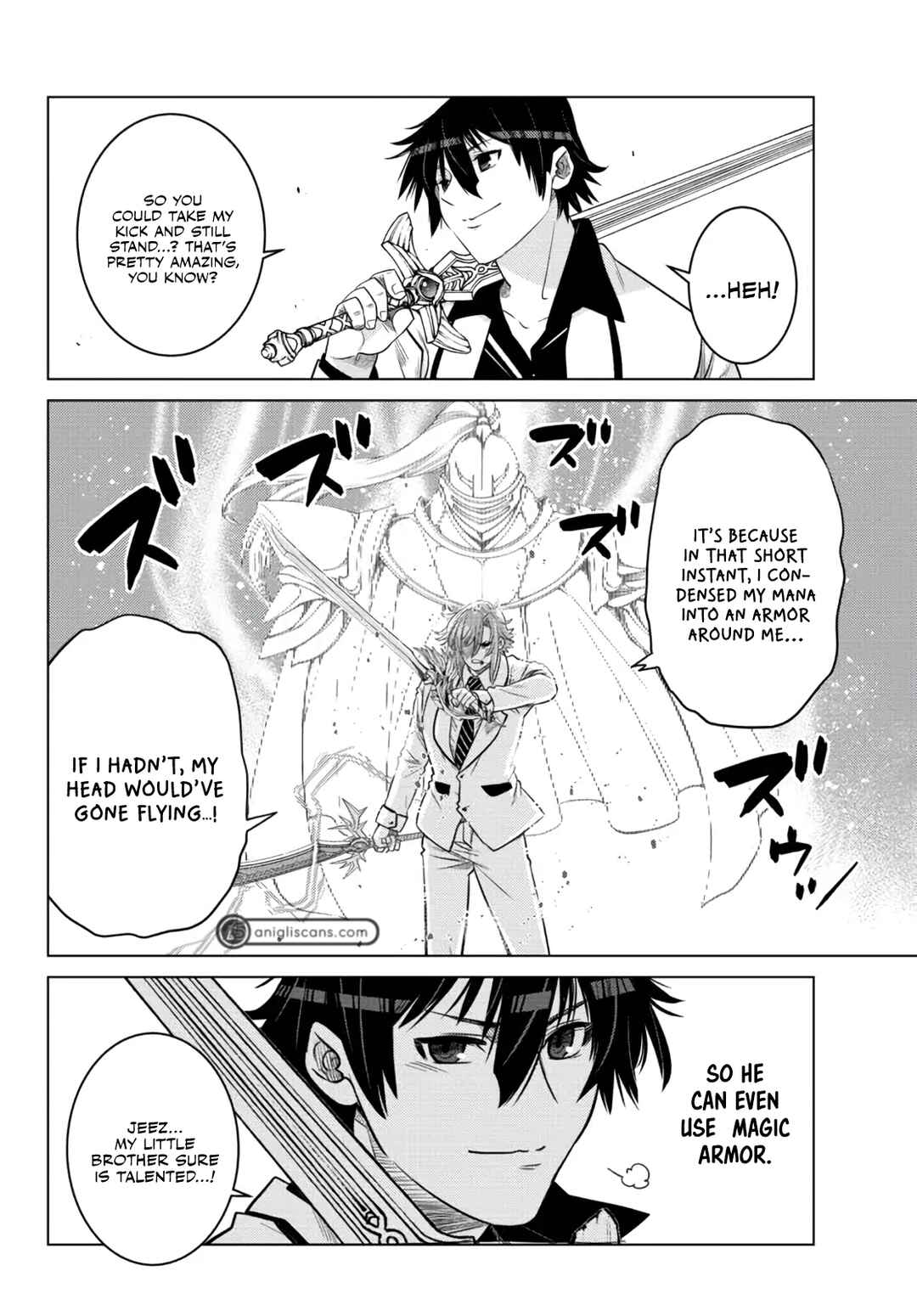 Ochikobore Datta Ani ga Jitsuha Saikyou ~Shijou Saikyou no Yuusha wa Tensei-shi, Gakuen de Mujikaku ni Musou Suru~ Chapter 14 - Page 28