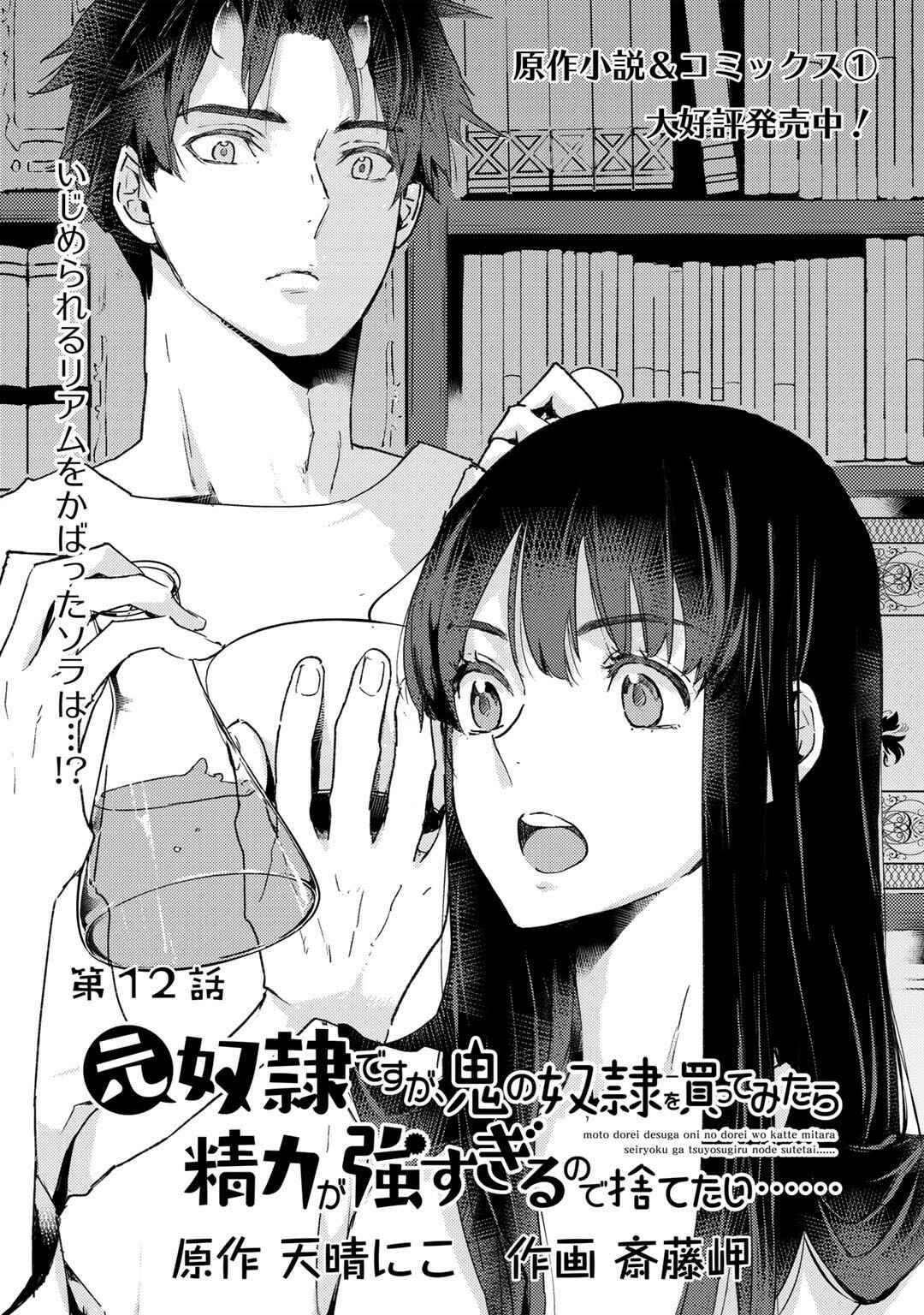 Moto Dorei Desu ga, Oni no Dorei wo Katte Mitara Seiryoku ga Tsuyosugiru node Sutetai... Chapter 12 - Page 1