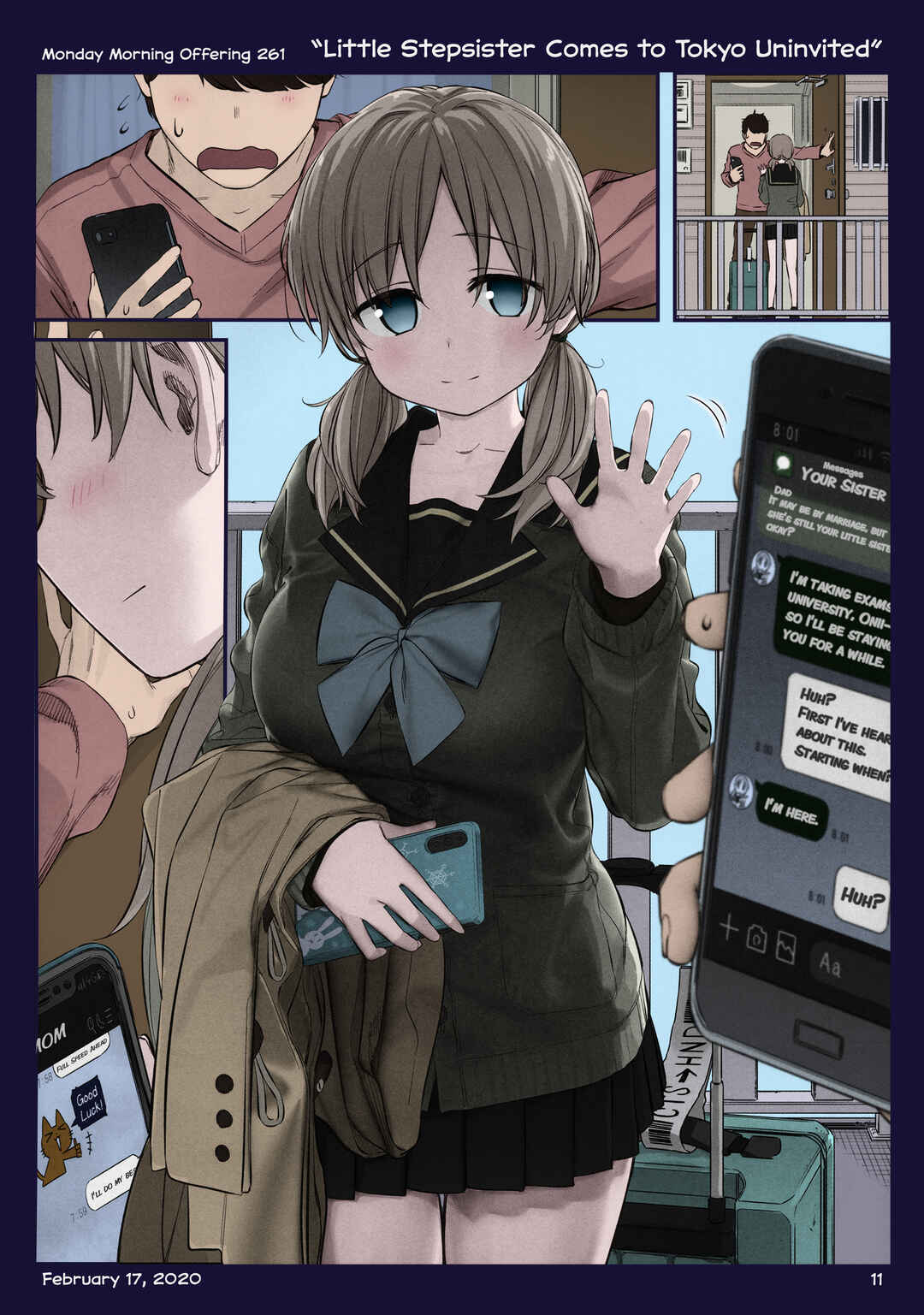 Getsuyoubi no Tawawa (Twitter Webcomic) (Fan Colored) Chapter 36 - Page 11