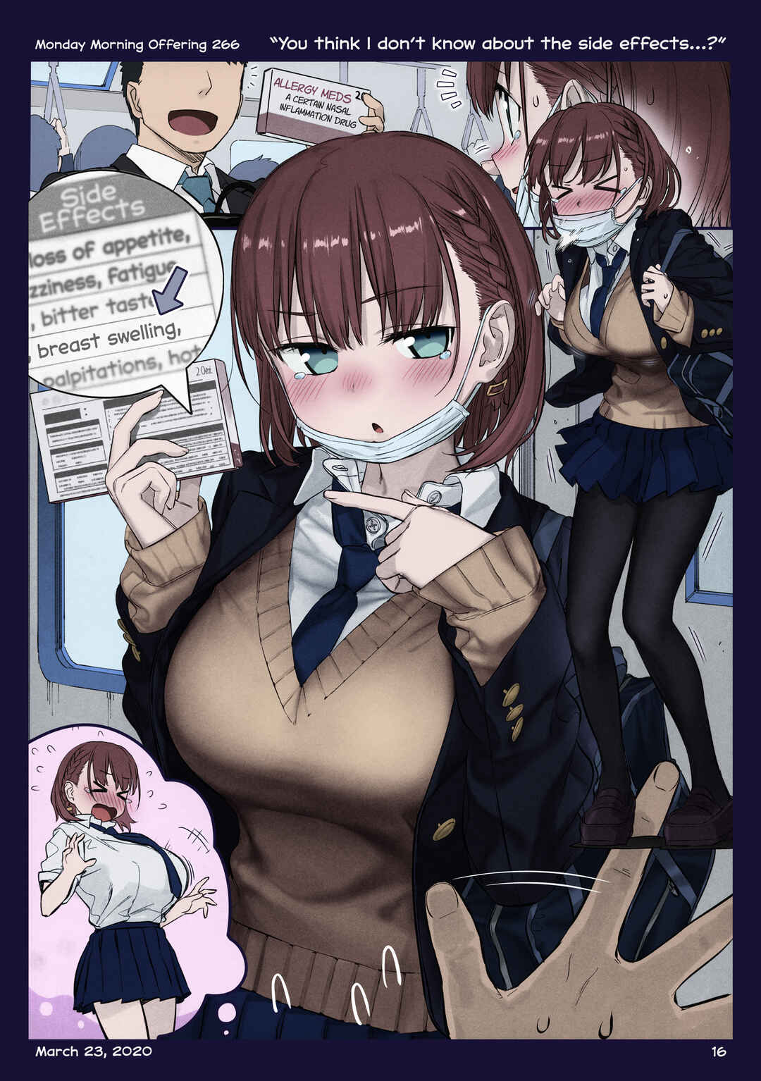 Getsuyoubi no Tawawa (Twitter Webcomic) (Fan Colored) Chapter 36 - Page 16