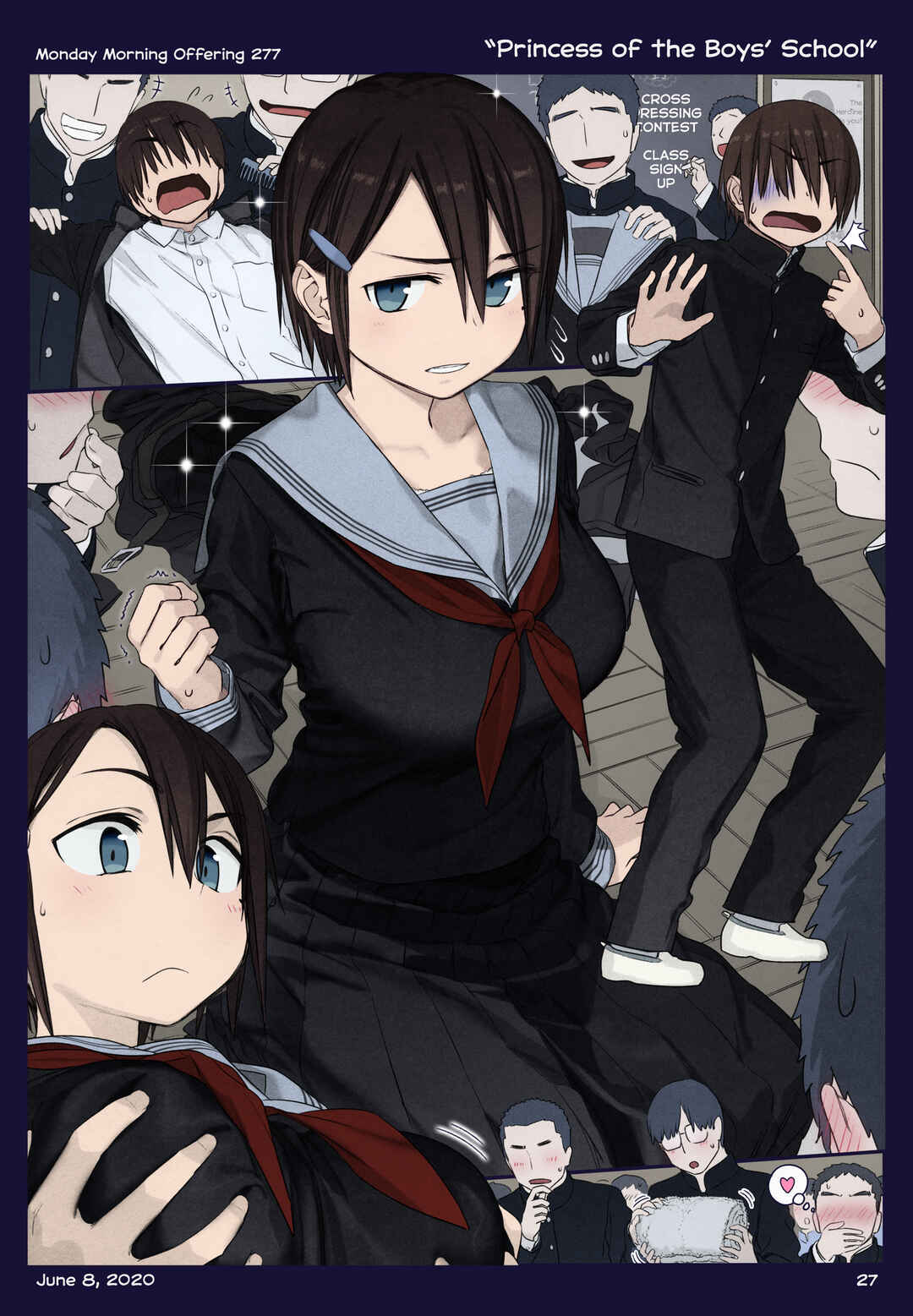Getsuyoubi no Tawawa (Twitter Webcomic) (Fan Colored) Chapter 36 - Page 27