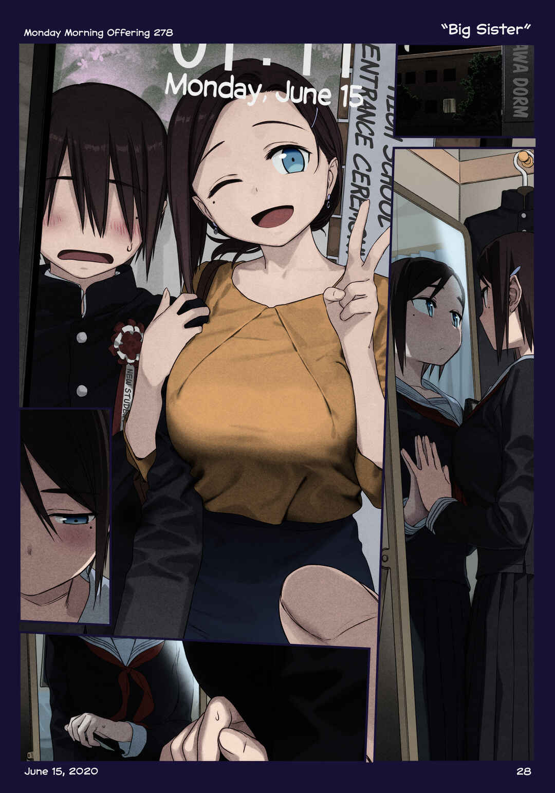 Getsuyoubi no Tawawa (Twitter Webcomic) (Fan Colored) Chapter 36 - Page 28