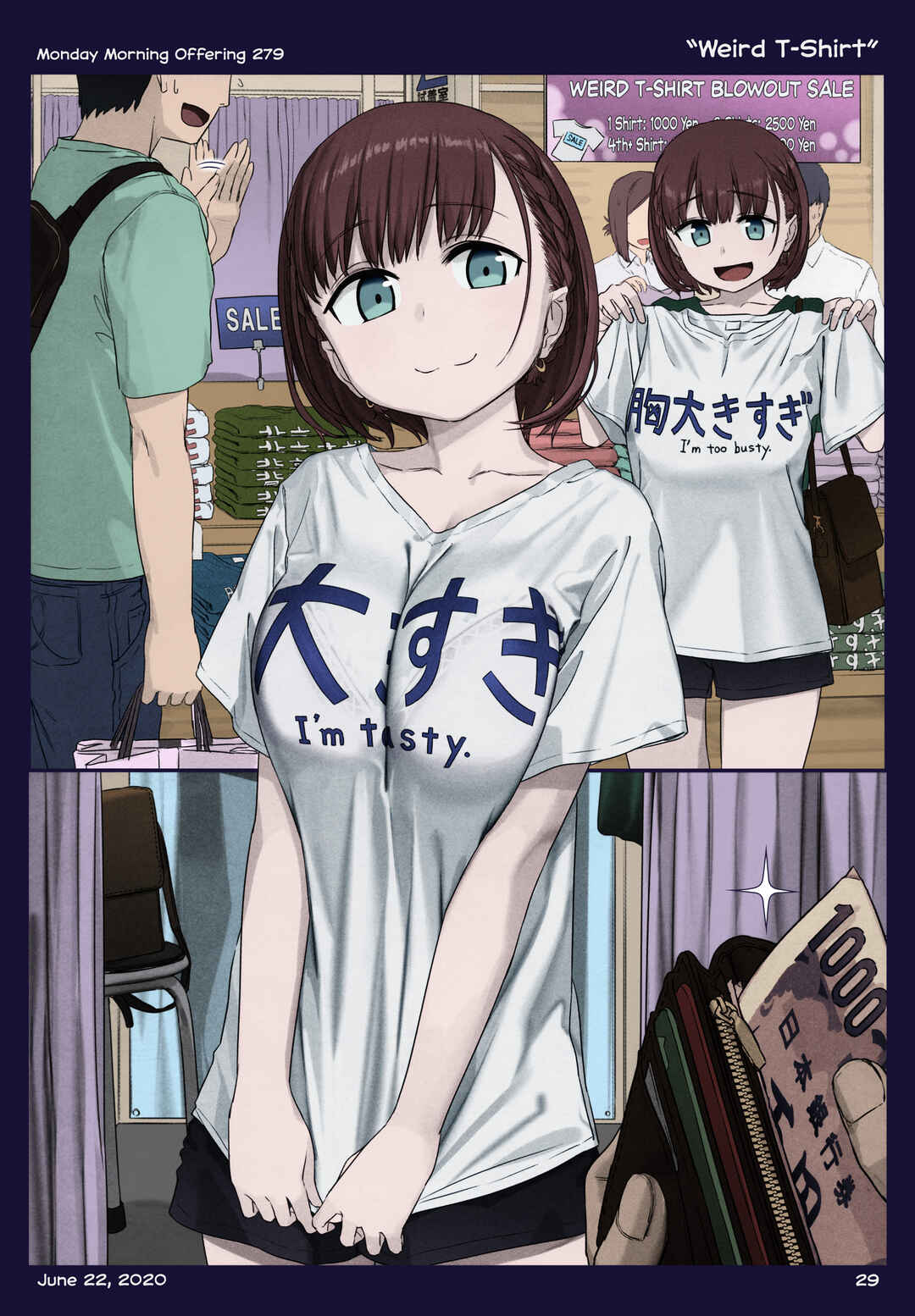 Getsuyoubi no Tawawa (Twitter Webcomic) (Fan Colored) Chapter 36 - Page 29