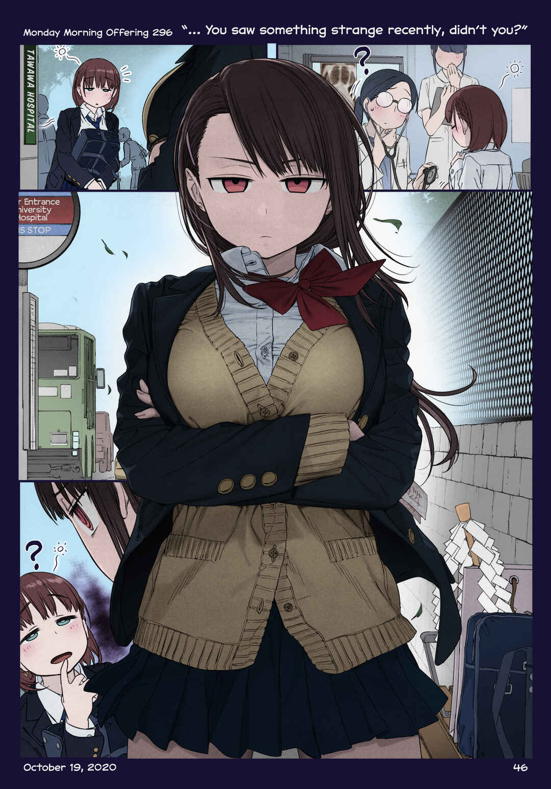 Getsuyoubi no Tawawa (Twitter Webcomic) (Fan Colored) Chapter 36 - Page 46
