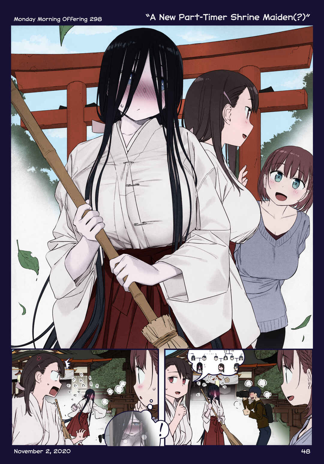 Getsuyoubi no Tawawa (Twitter Webcomic) (Fan Colored) Chapter 36 - Page 48