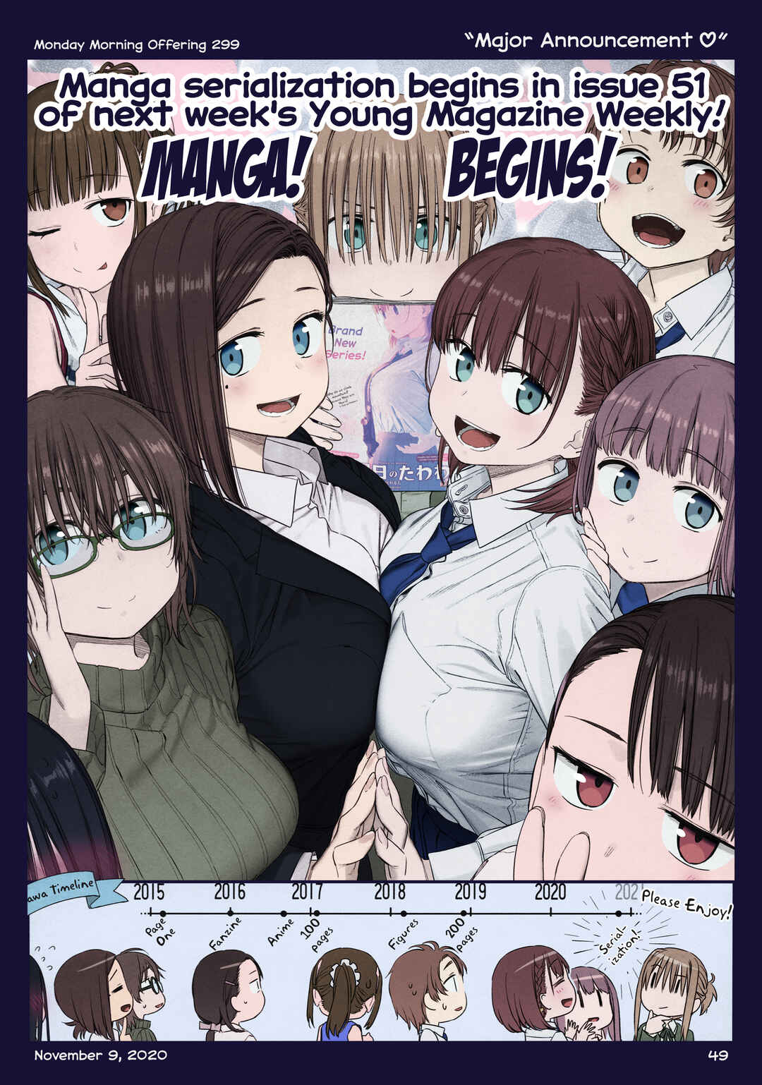 Getsuyoubi no Tawawa (Twitter Webcomic) (Fan Colored) Chapter 36 - Page 49