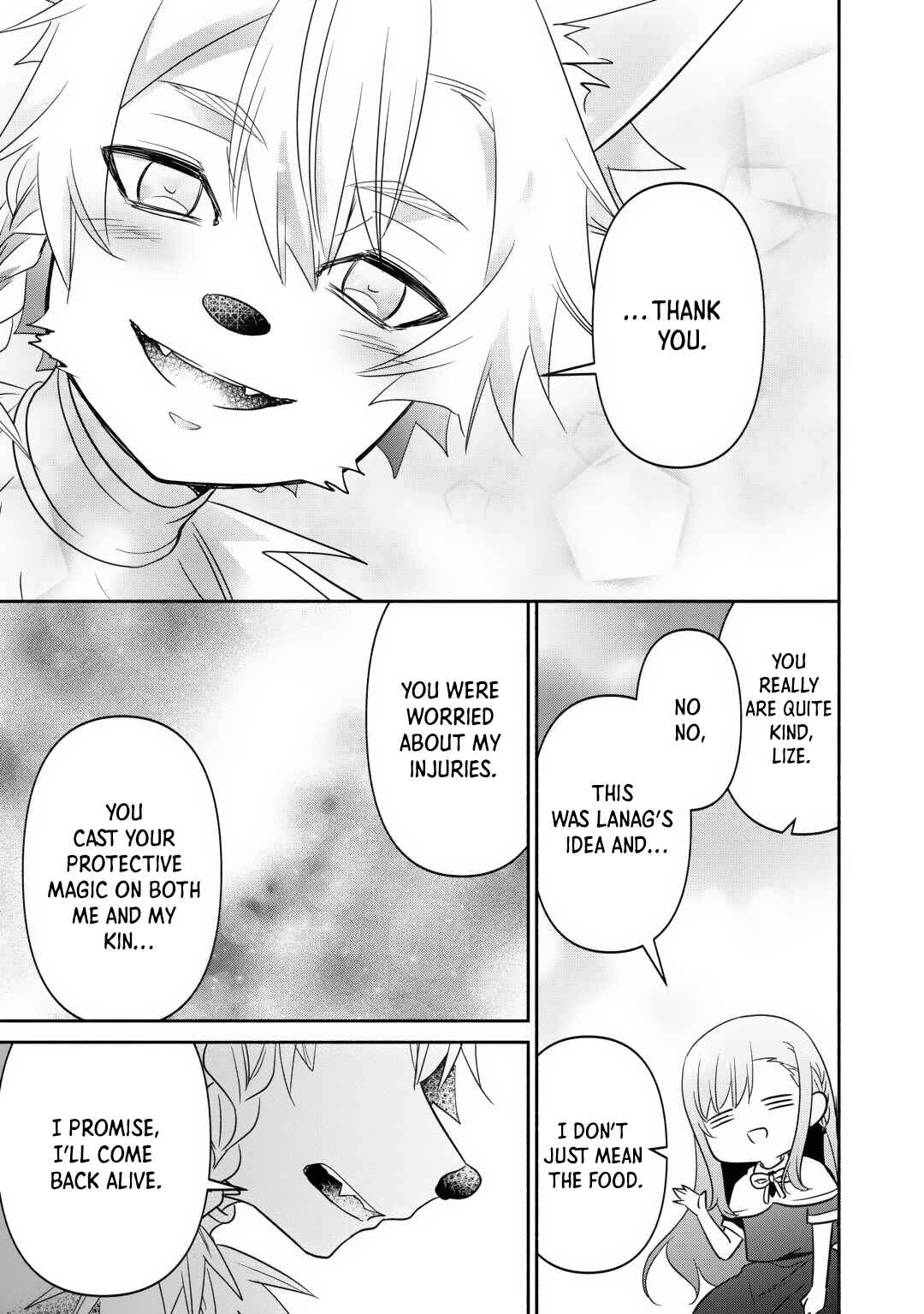 Tensei Youjo.: Shinjuu to Ouji to, Saikyou no Oji-san Youhei-dan no Naka de Ikiru Chapter 20 - Page 28