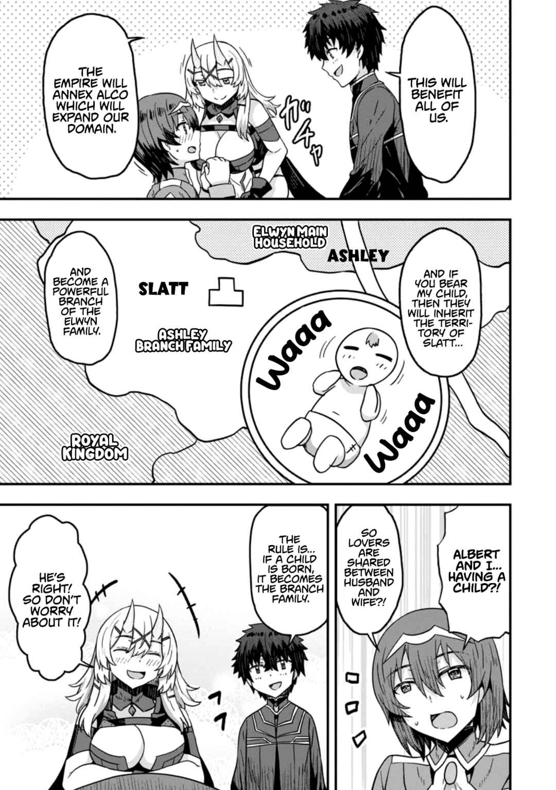 Isekai Saikyou no Yome desu ga, Yoru no Tatakai wa Ore no Hou ga Tsuyoi You desu - Chiryaku wo Ikashite Nariagaru Harem Senki Chapter 7 - Page 15