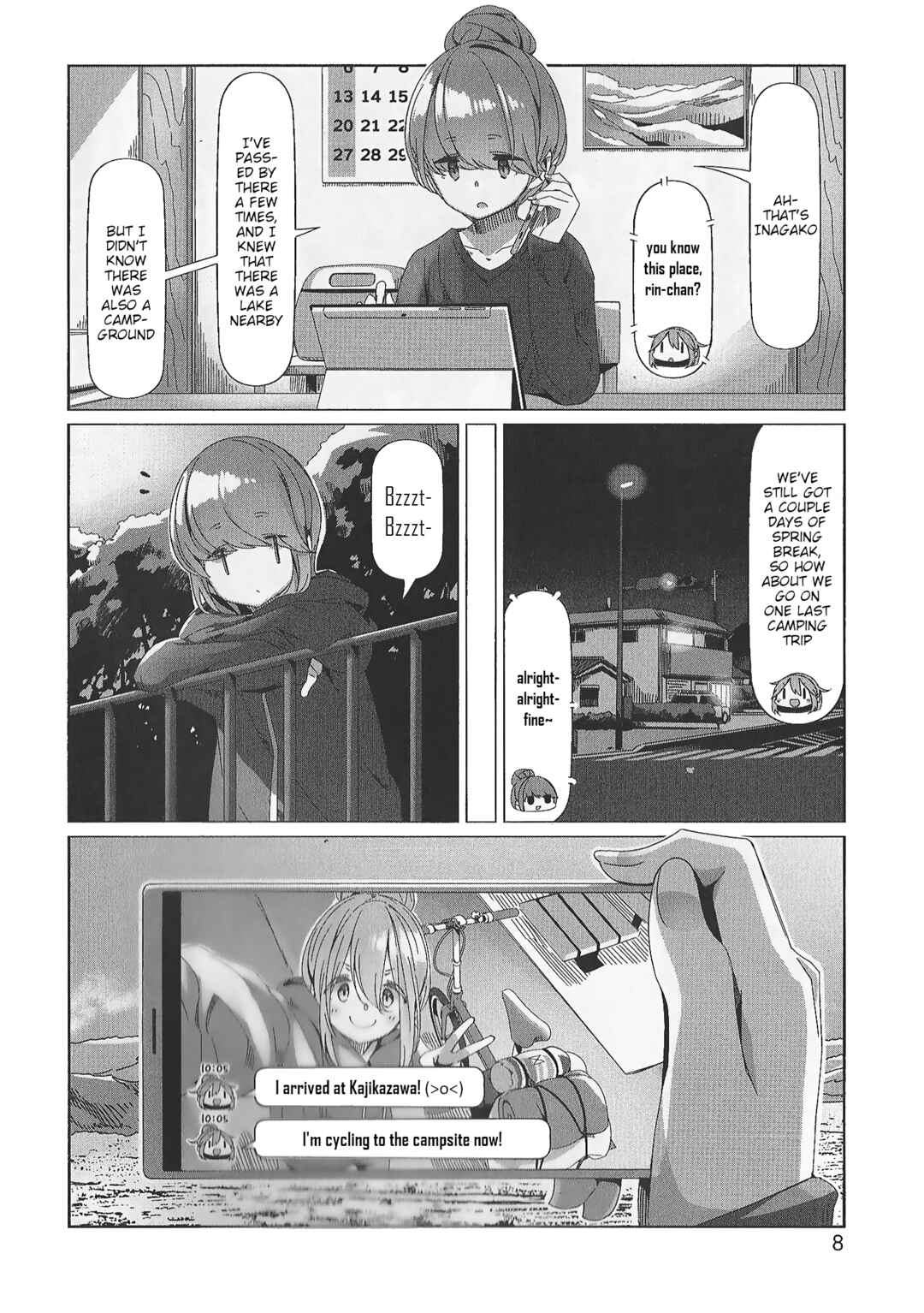 Yuru Camp△ Chapter Rin and Nadeshiko's Inagako Spring Camp - Page 6