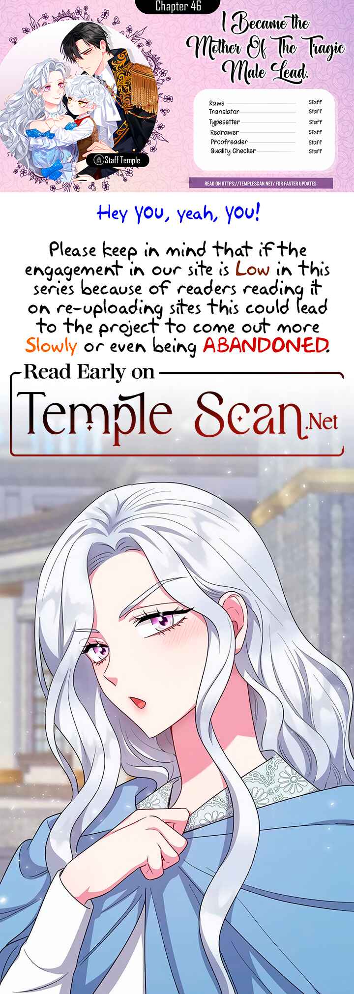 I Became the Mother of the Evil Male Lead Chapter 46 - Page 1