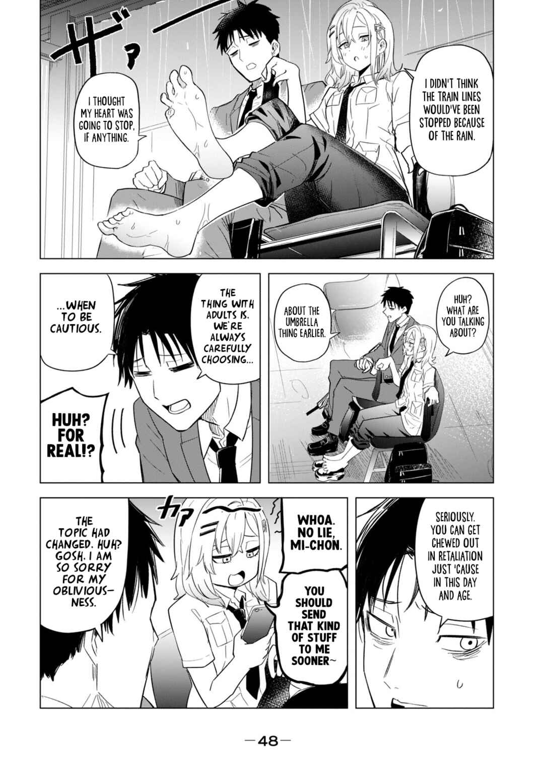 Asa no Tsuukin Densha de, Yatara to Hanashikakete Kuru Joshikousei. Chapter 3 - Page 8