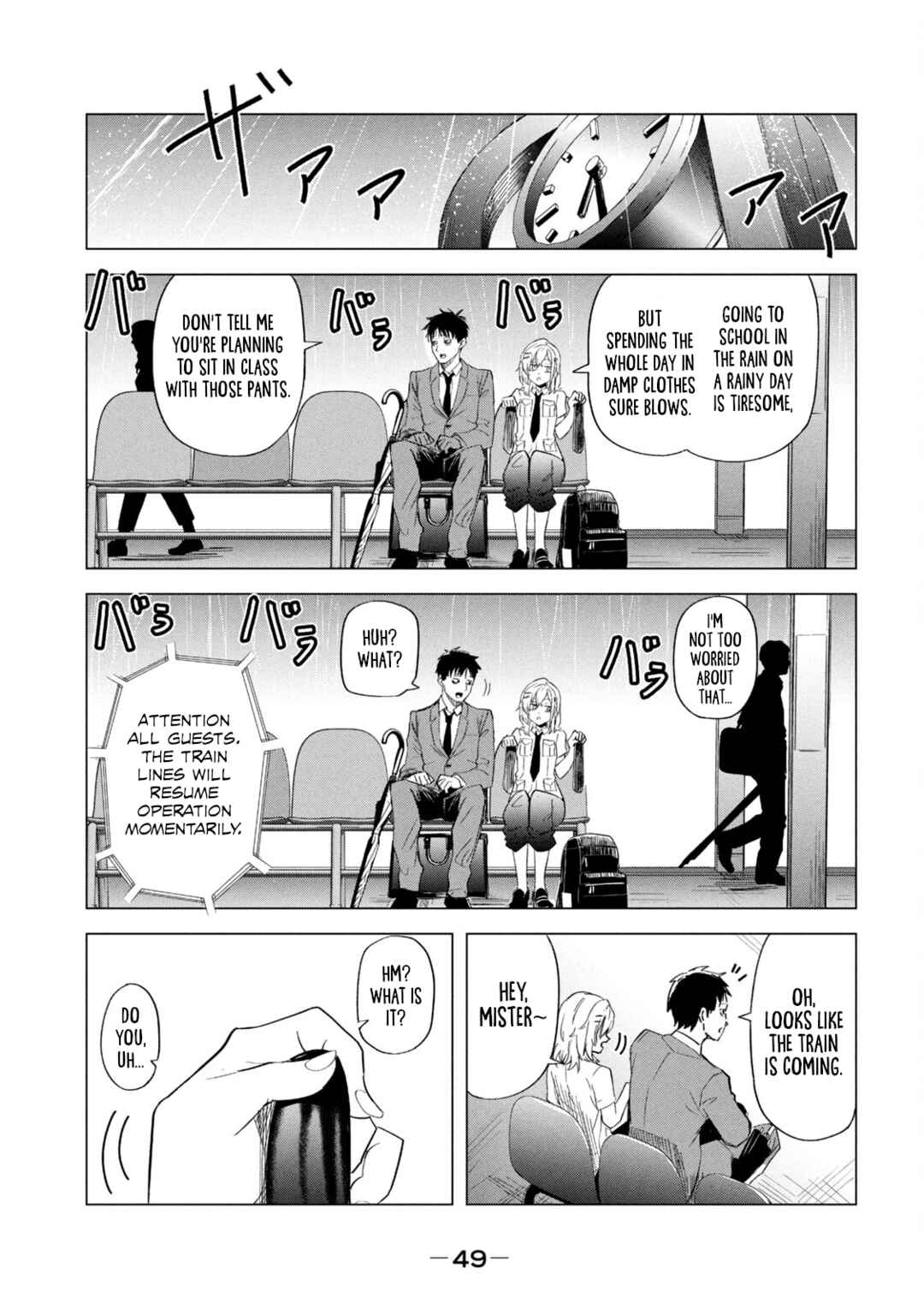 Asa no Tsuukin Densha de, Yatara to Hanashikakete Kuru Joshikousei. Chapter 3 - Page 9