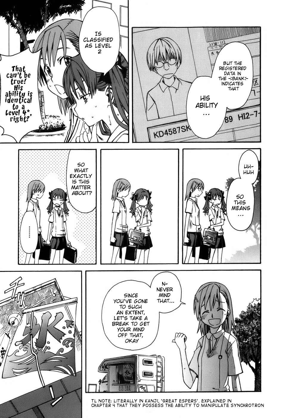 Toaru Majutsu no Index Gaiden: Toaru Kagaku no Railgun Chapter 6 - Page 5