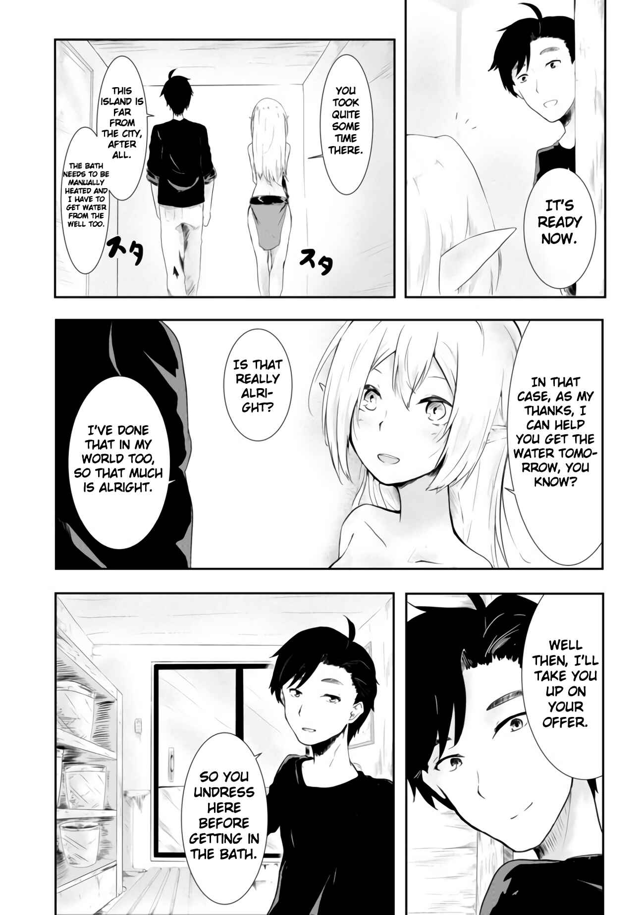 Mujintou de Elf to Kyoudou Seikatsu Chapter 1 - Page 20
