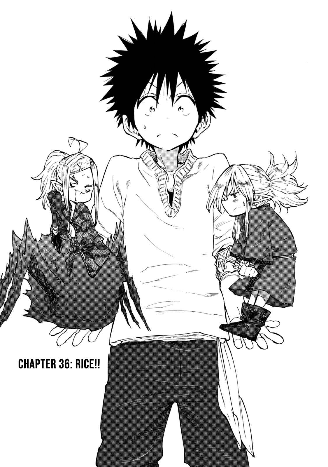 Mazumeshi Elf to Yuuboku gurashi Chapter 36 - Page 1