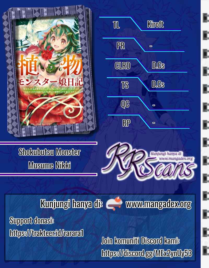 Shokubutsu Monster Musume Nikki: Seijo datta Watashi ga Uragirareta Hate ni Alraune ni Tensei Shite Shimatta node, kore kara wa Kougousei o Shinagara Shizuka ni Shokubutsu Life o Sugoshimasu Chapter 2 - Page 1