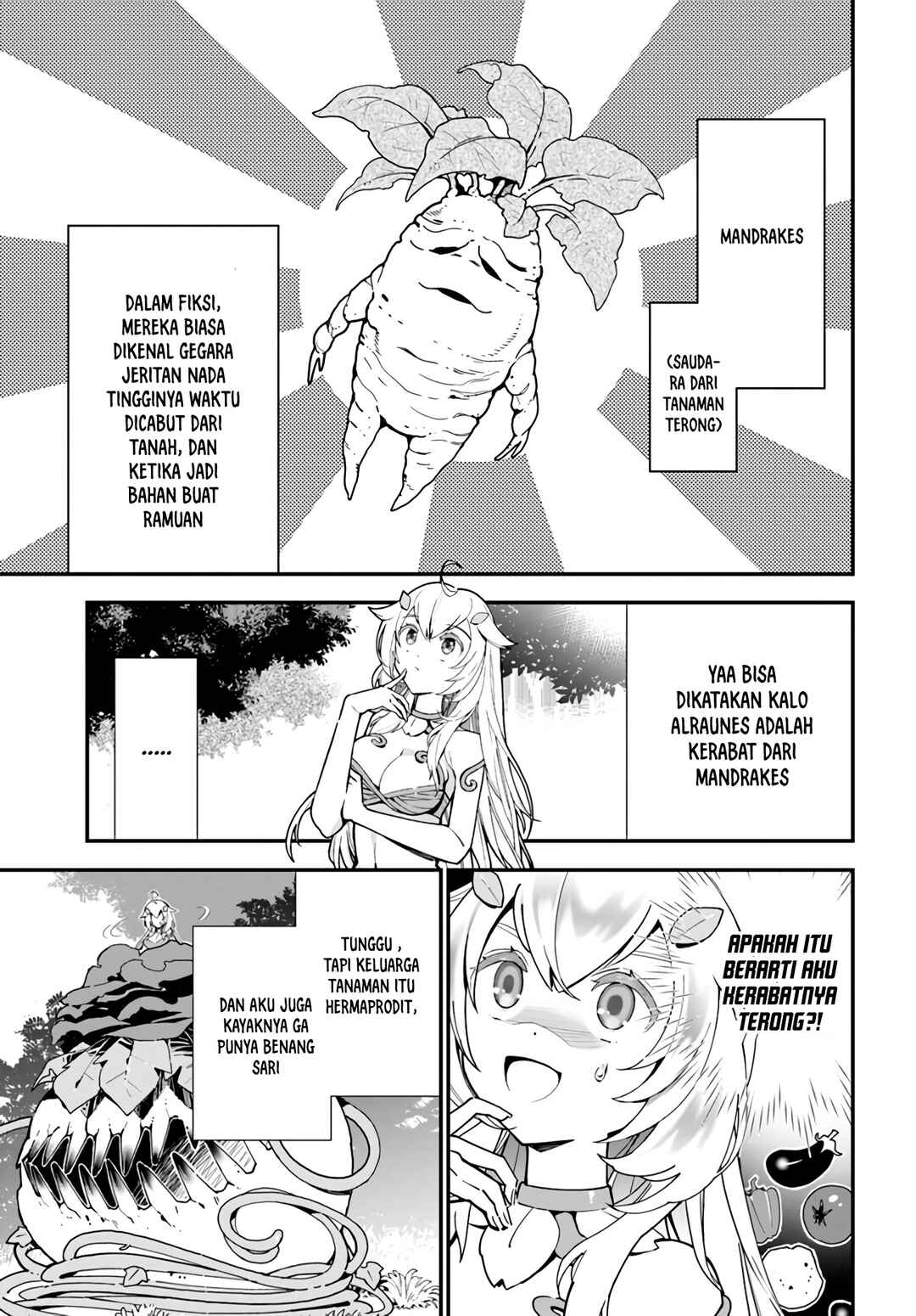 Shokubutsu Monster Musume Nikki: Seijo datta Watashi ga Uragirareta Hate ni Alraune ni Tensei Shite Shimatta node, kore kara wa Kougousei o Shinagara Shizuka ni Shokubutsu Life o Sugoshimasu Chapter 2 - Page 6