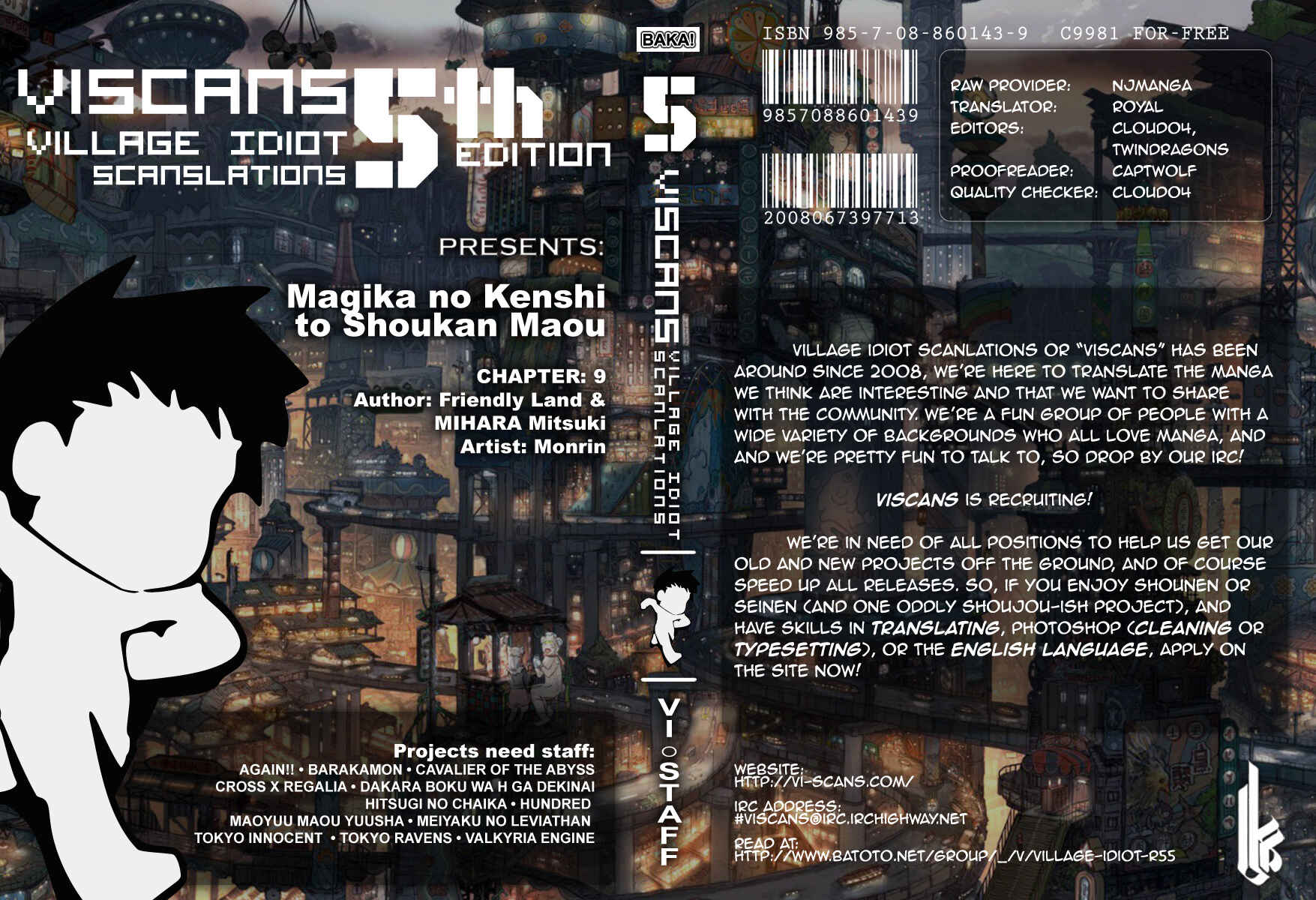 Magika no Kenshi to Shoukan Maou Chapter 9 - Page 1