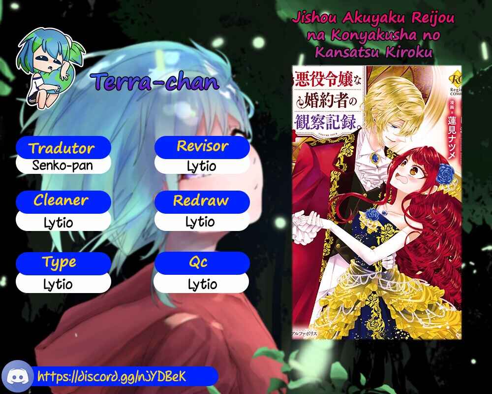 Jishou Akuyaku Reijou na Kon'yakusha no Kansatsu Kiroku. Chapter 31 - Page 1