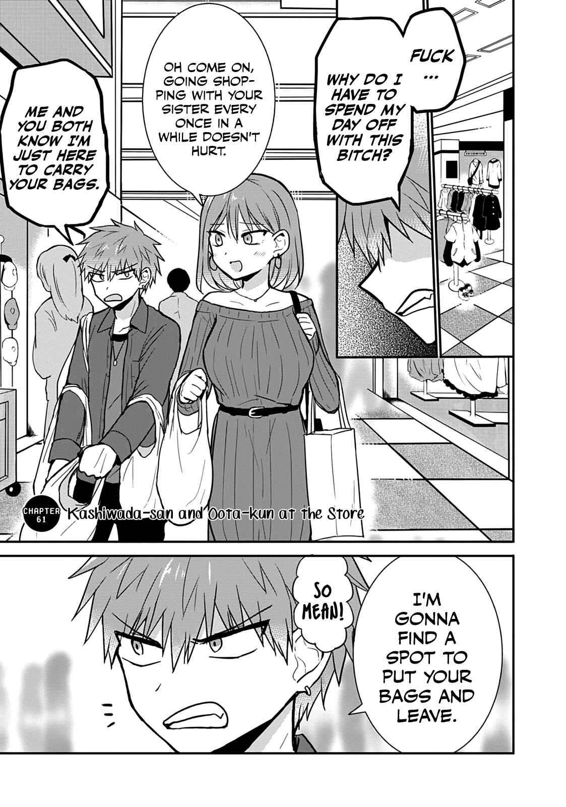 Kao ni Denai Kashiwada-san to Kao ni Deru Oota-kun Chapter 61 - Page 1