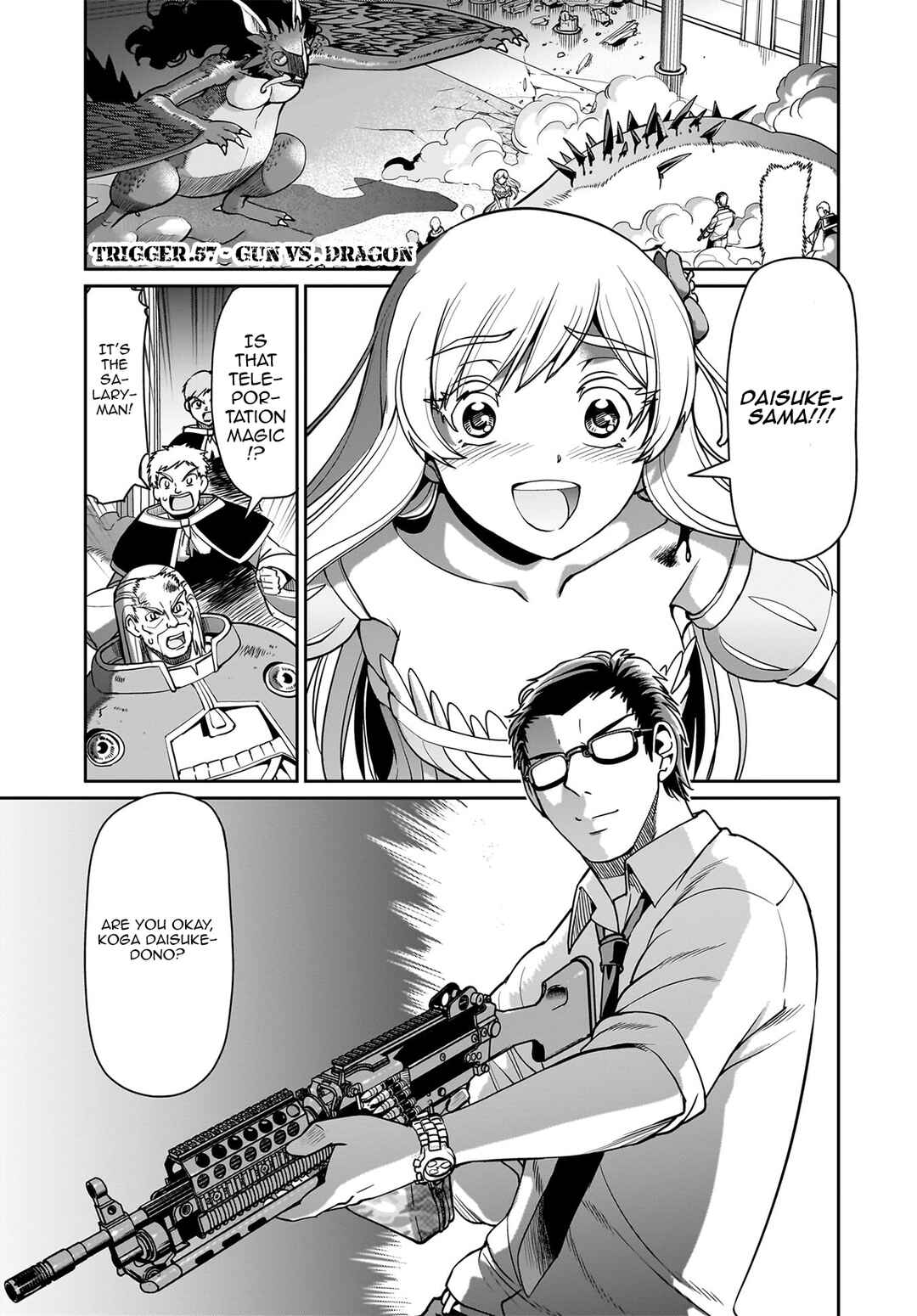 Isekai Shoukan Ojisan no Juu Musou Life ~Sabage-zuki Salaryman wa Kaisha Owari ni Isekai e Chokki Suru~ Chapter 57 - Page 2