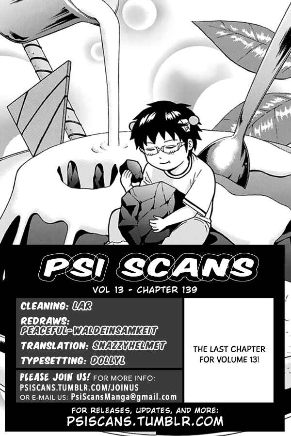 The Disastrous Life of Saiki K. Chapter 139 - Page 1