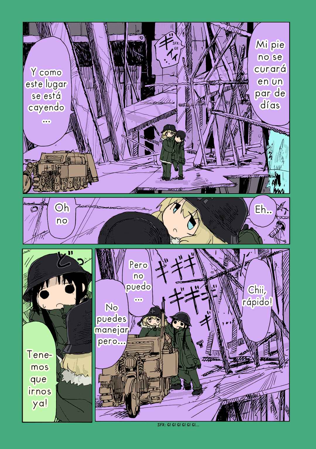 Shoujo Shuumatsu Ryokou (Fan Colored) Chapter 30 - Page 4
