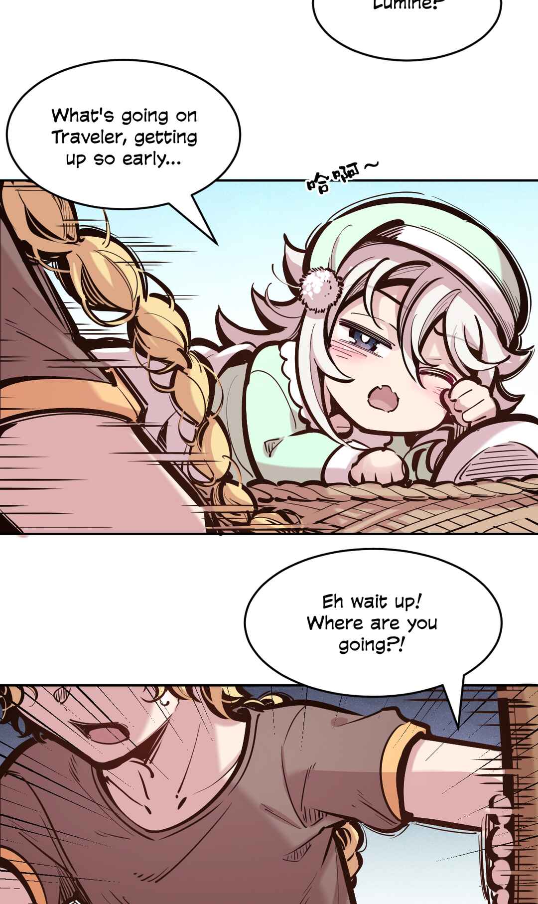 Genshin Impact - Aether & Lumine's Daily Sibling Life (Doujinshi) Chapter 4 - Page 9