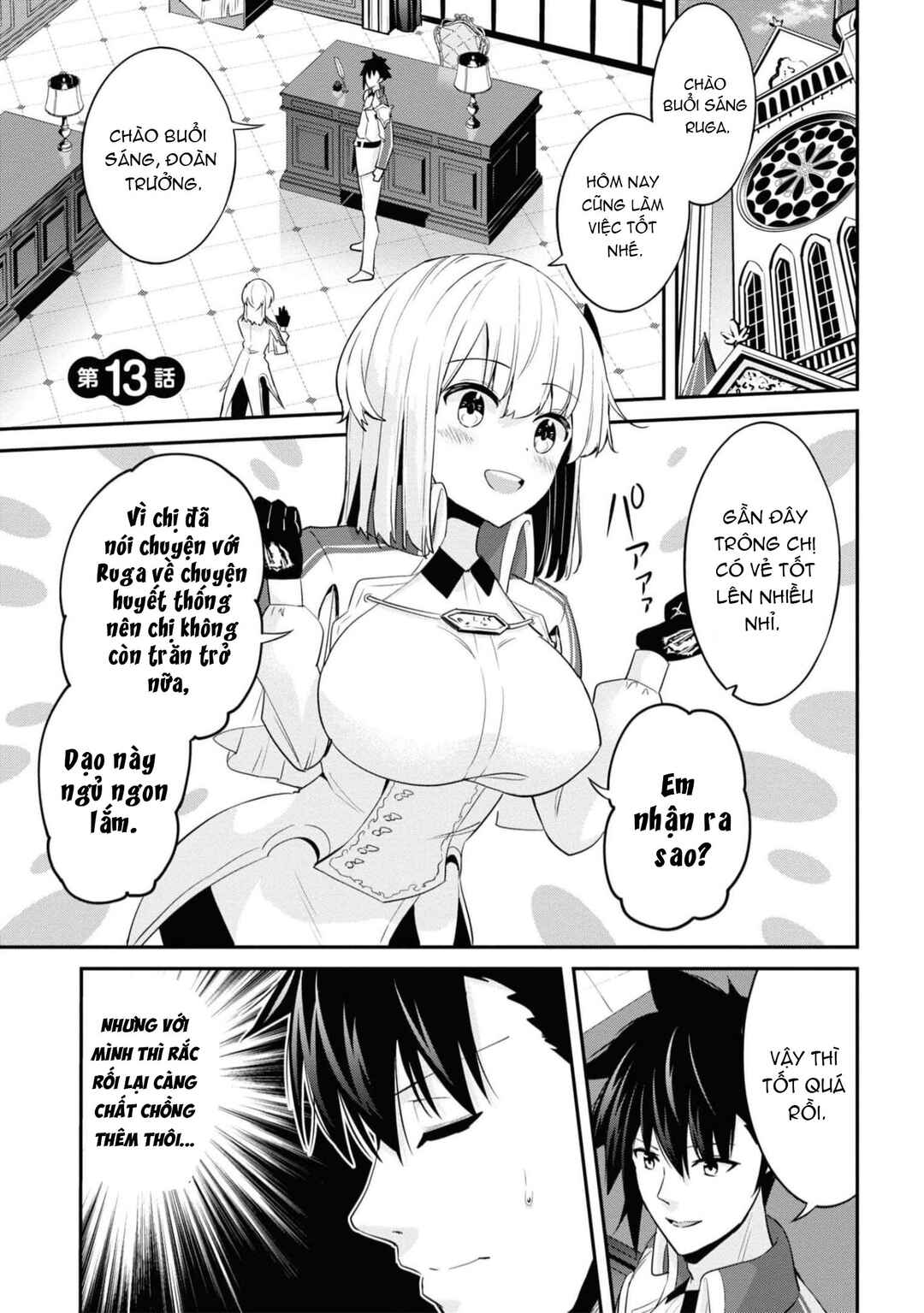 Seikishi ni Natta kedo Danchou no Oppai ga Sugosugite Kokoro ga Kiyomerarenai Chapter 13 - Page 2