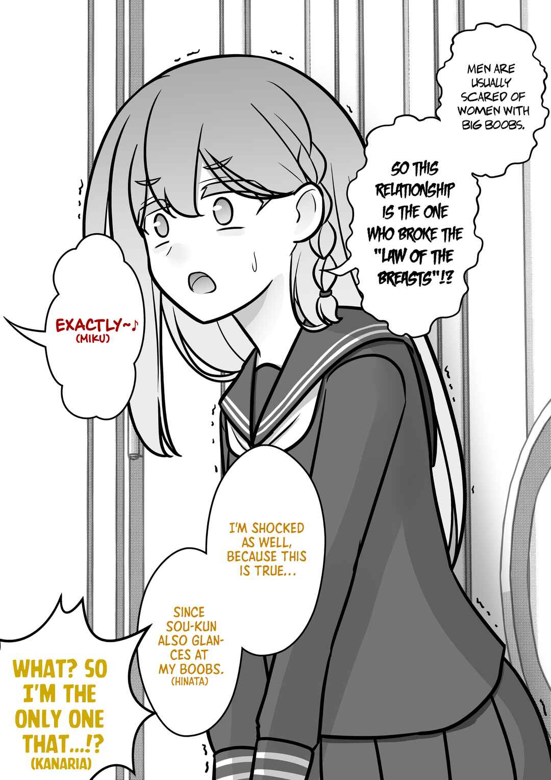 Danjo-hi 1:39 no Heikou Sekai wa Omoi no Hoka Futsuu Chapter 147 - Page 4