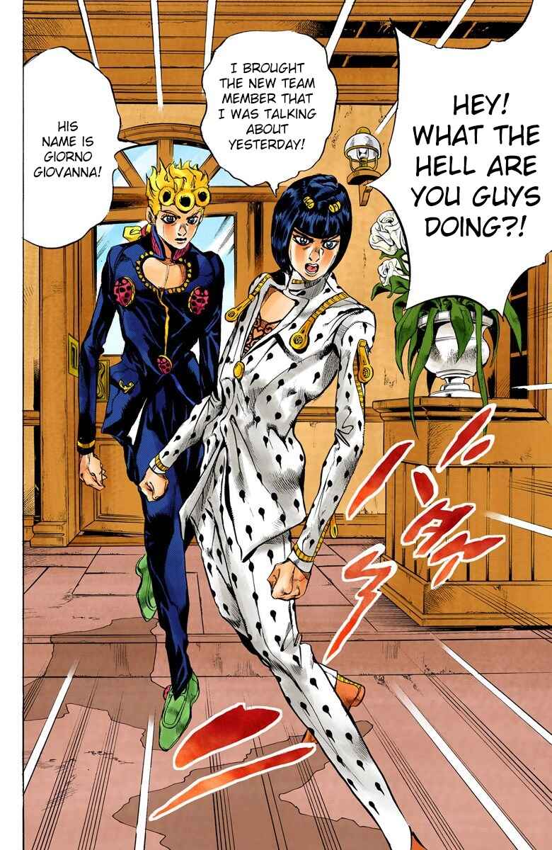 JoJo no Kimyou na Bouken: Part 5 - Ougon no Kaze Color-ban Chapter 17 - Page 11
