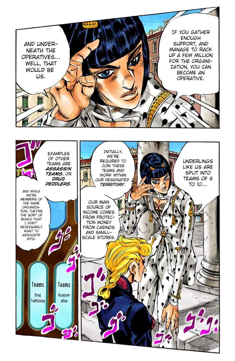JoJo no Kimyou na Bouken: Part 5 - Ougon no Kaze Color-ban Chapter 17 - Page 4