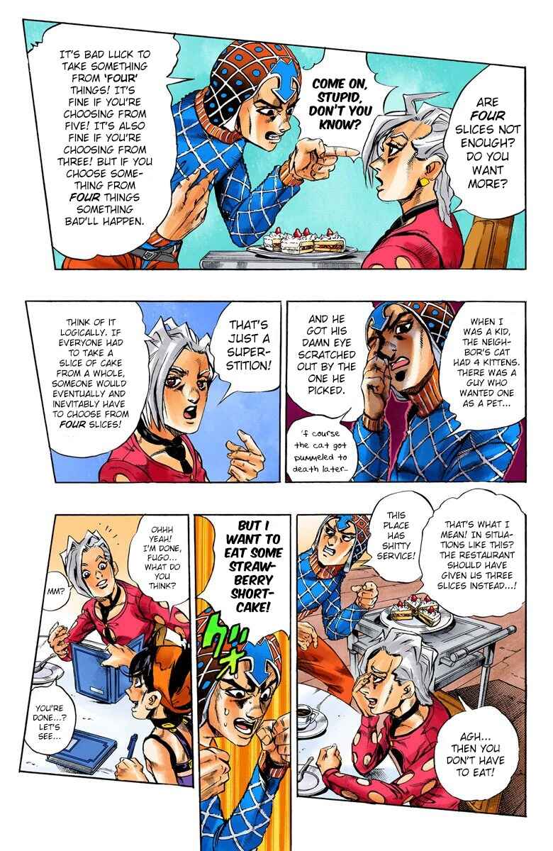 JoJo no Kimyou na Bouken: Part 5 - Ougon no Kaze Color-ban Chapter 17 - Page 8