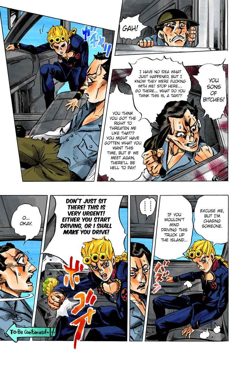 JoJo no Kimyou na Bouken: Part 5 - Ougon no Kaze Color-ban Chapter 28 - Page 22