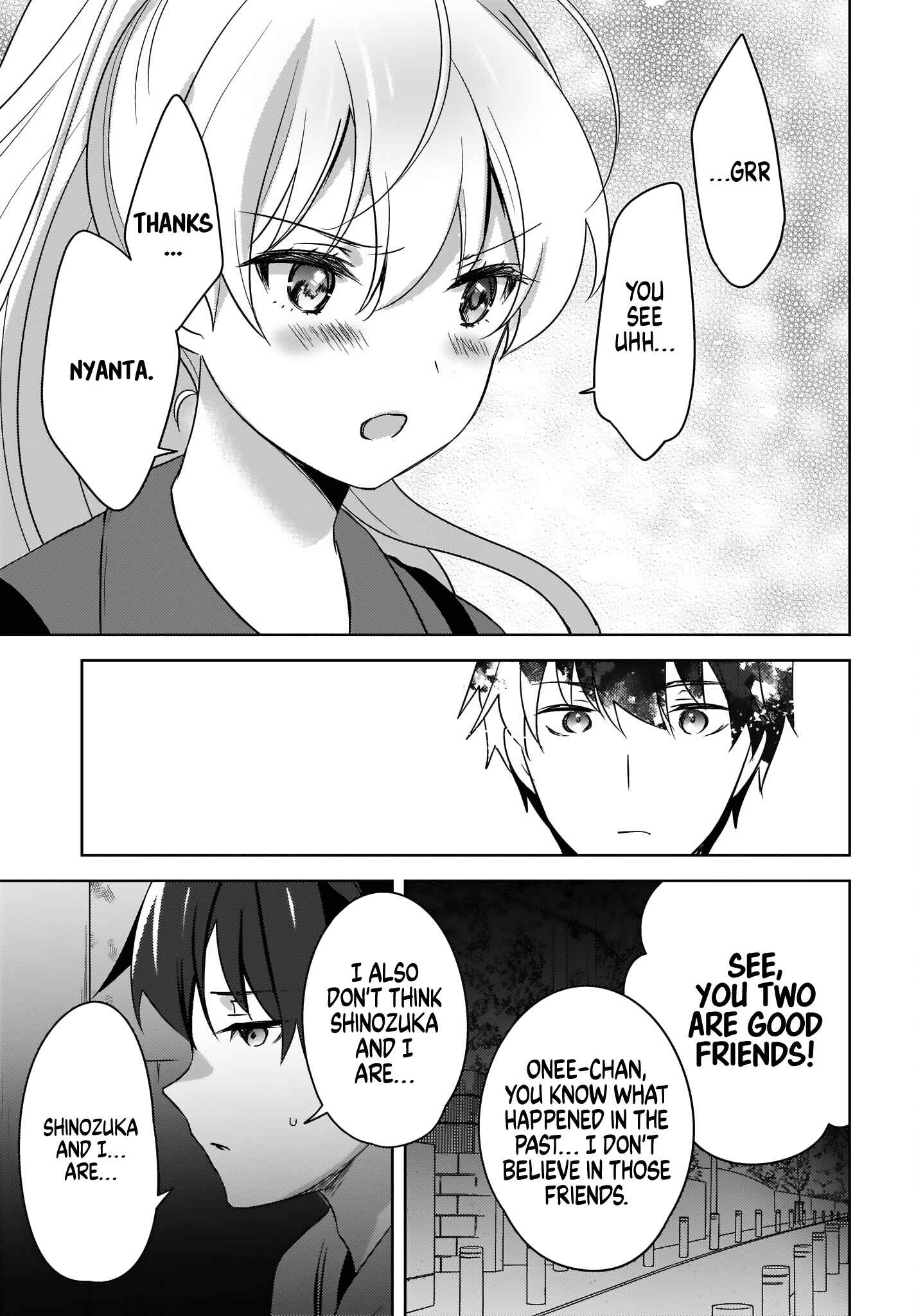 Nyanta to Pomeko: Imasara Shinjiteiru to Iwaretemo Mou Teokure da Chapter 5 - Page 3