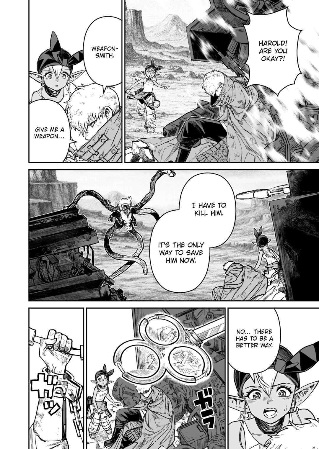 Abandoned: Tsuyosugite Buki ga Kowareru Yuusha to Buki Shokunin no Elf Chapter 21 - Page 4