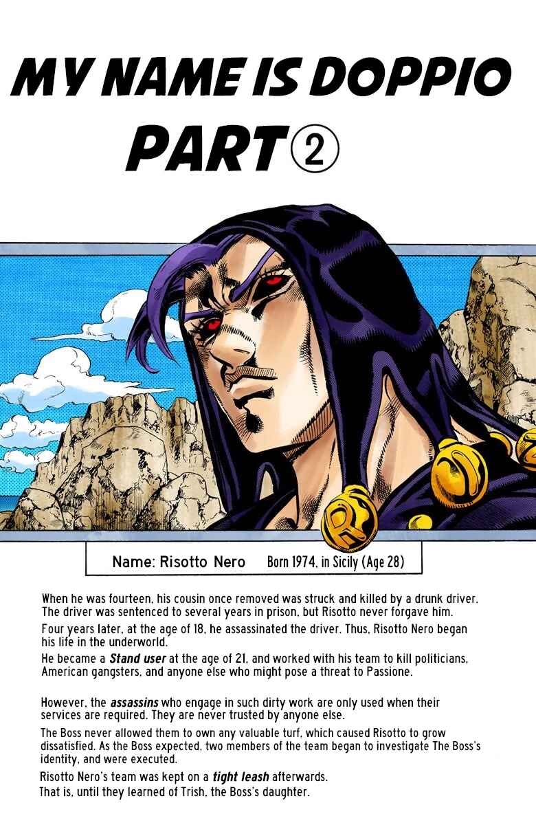 JoJo no Kimyou na Bouken: Part 5 - Ougon no Kaze Color-ban Chapter 104 - Page 3