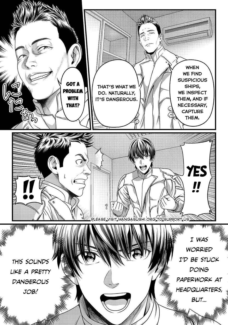 "Koko wa Makasete Saki ni Ike!" o Shitai Shinitagari no Nozomanu Uchuu Gekokujou @COMIC Chapter 2 - Page 21