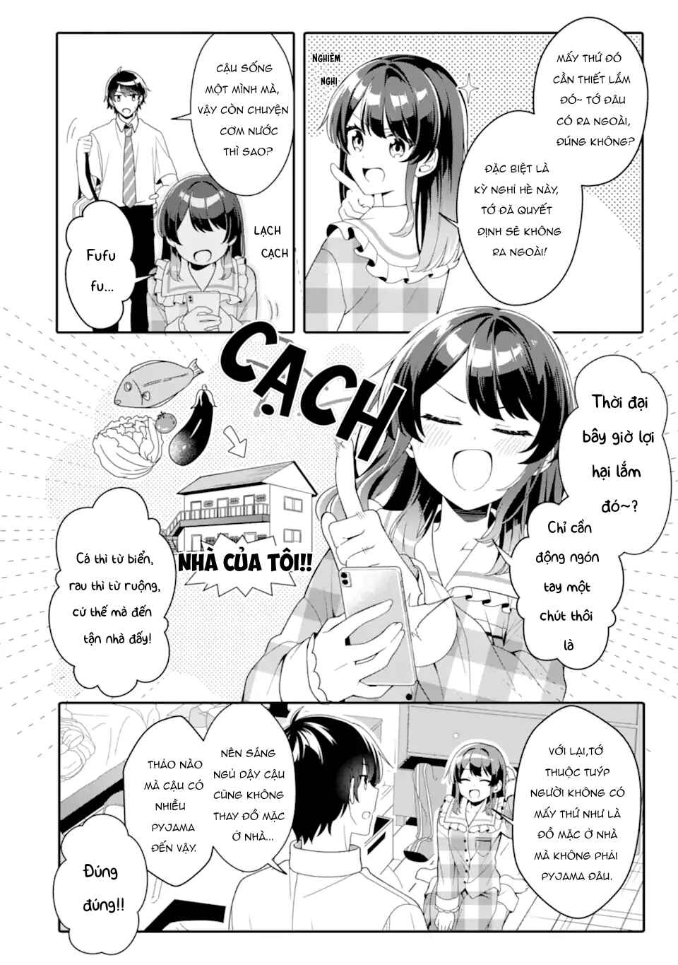 Muboubi Kawaii Pajama Sugata no Bishoujo to Heya de Futarikiri Chapter 3.1 - Page 4