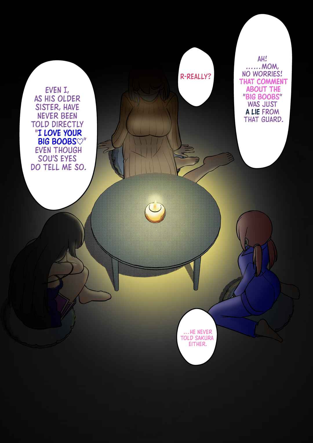 Danjo-hi 1:39 no Heikou Sekai wa Omoi no Hoka Futsuu (Fan Colored) Chapter 132 - Page 3