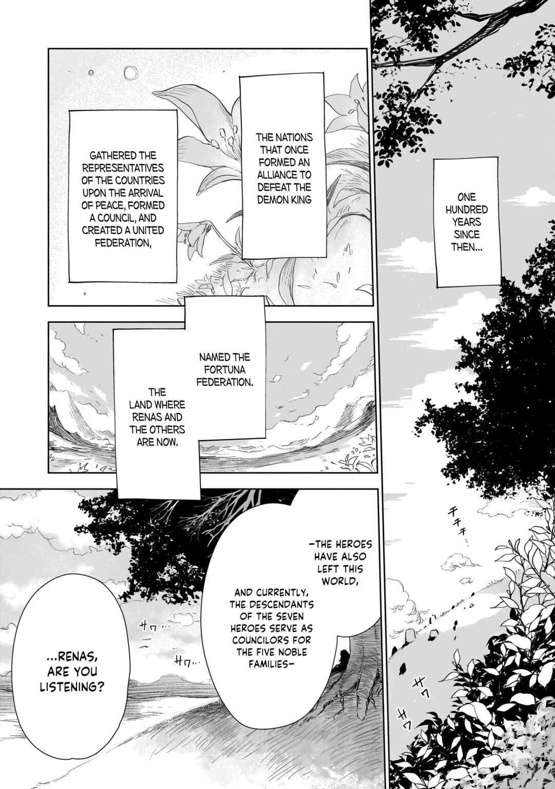 Elf Tsuma to Hajimeru Yuukyuu no Tabi: Densetsu no Yuusha, Aisuru Elf to Tomoni 100-nenmae ni Sukutta Sekai o Tabi Suru Chapter 2 - Page 4
