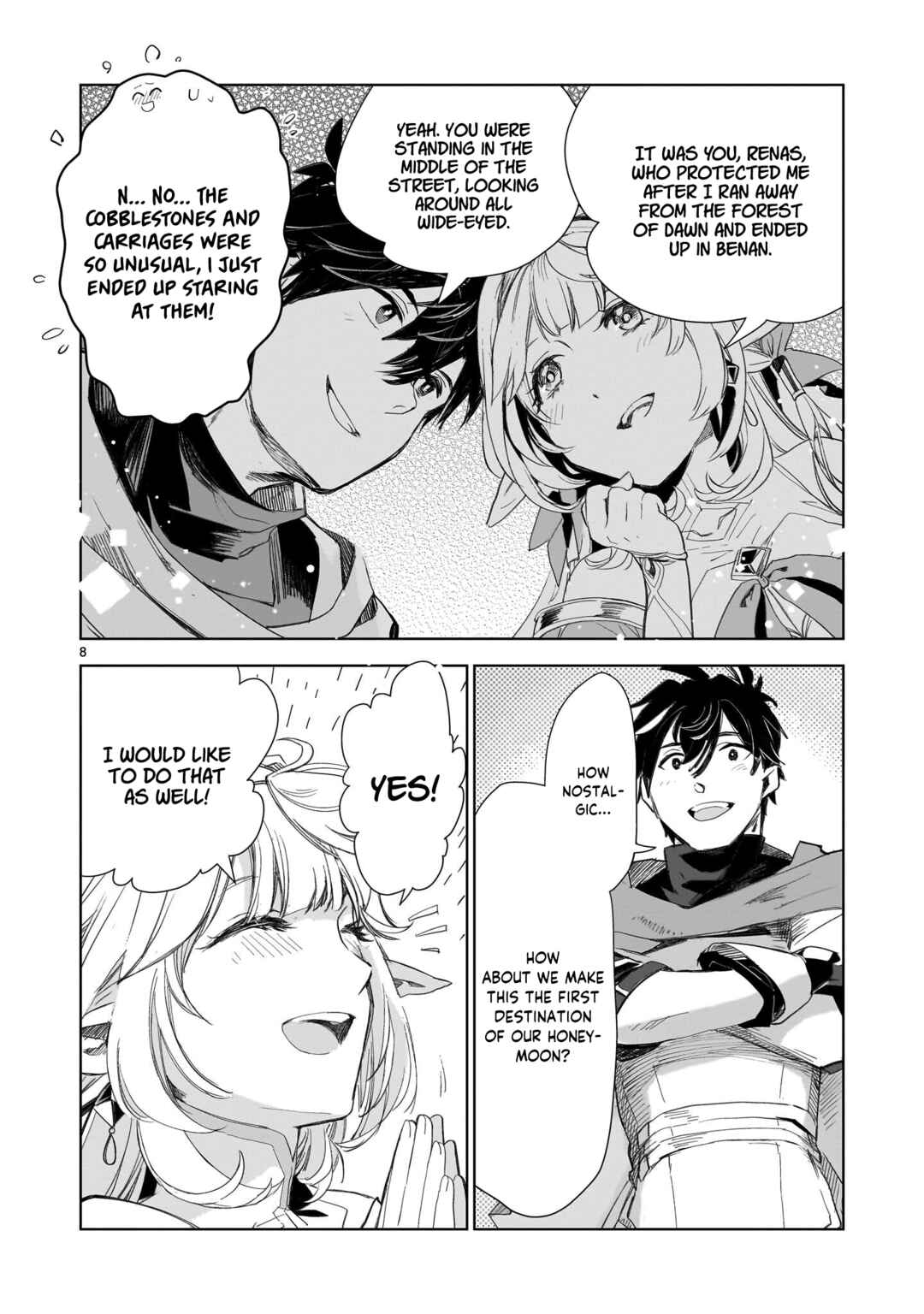 Elf Tsuma to Hajimeru Yuukyuu no Tabi: Densetsu no Yuusha, Aisuru Elf to Tomoni 100-nenmae ni Sukutta Sekai o Tabi Suru Chapter 2 - Page 8