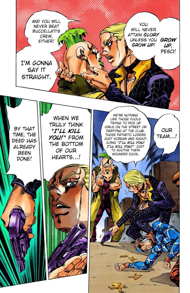 JoJo no Kimyou na Bouken: Part 5 - Ougon no Kaze Color-ban Chapter 52 - Page 19